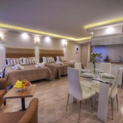 Апартаменты Onyx Suites & Apartments Семейная студия с двуспальной кроватью фото 3