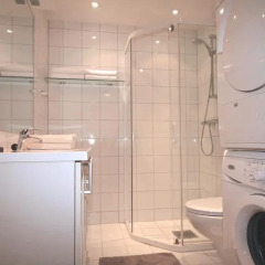 Отель Stavanger Small Apartments - Holmegate Норвегия, Ставангер - отзывы, цены и фото номеров - забронировать отель Stavanger Small Apartments - Holmegate онлайн ванная