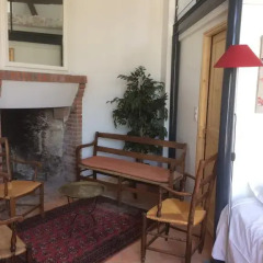 Отель Chambre D' Hôtes La Lucasserie Сомюр балкон