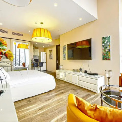 Апартаменты Sky Apartments Rentals Service Студия Делюкс с разными типами кроватей фото 4