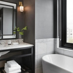 Отель Mason & Rook Hotel США, Вашингтон - отзывы, цены и фото номеров - забронировать отель Mason & Rook Hotel онлайн ванная фото 3