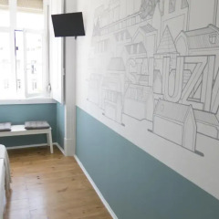Отель Lisbon Check-In Guesthouse 3* Стандартный номер с различными типами кроватей (общая ванная комната) фото 2