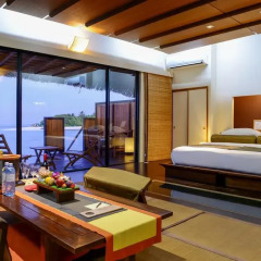 Отель Adaaran Prestige Vadoo 5* Вилла с различными типами кроватей фото 13