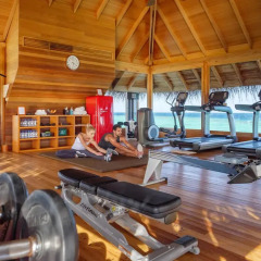 Отель Huvafen Fushi by Per AQUUM Мальдивы, Гиравару - отзывы, цены и фото номеров - забронировать отель Huvafen Fushi by Per AQUUM онлайн фитнесс-зал