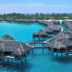 Отель Four Seasons Resort Bora Bora 5* Бунгало с различными типами кроватей фото 12
