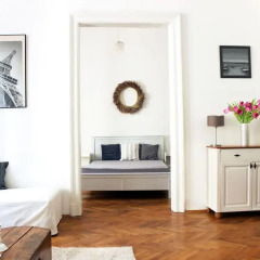 Апартаменты Romantic Downtown Apartments Будапешт комната для гостей фото 3