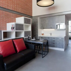 Апартаменты Barcelona Apartment Republica Студия Делюкс с различными типами кроватей фото 4