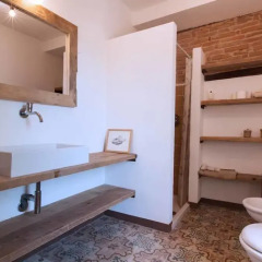Отель Bacialupo Bed&Breakfast Италия, Сан-Мартино-Сиккомарио - отзывы, цены и фото номеров - забронировать отель Bacialupo Bed&Breakfast онлайн ванная фото 2