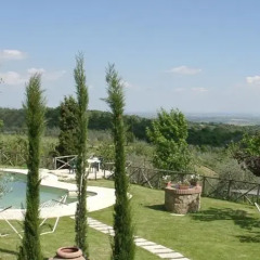 Отель Agriturismo Poggio al Vento Синалунга приотельная территория