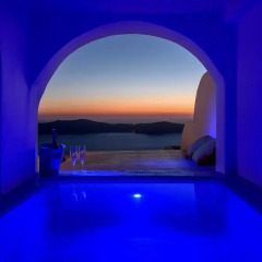 Отель Abyssanto Suites & Spa 4* Улучшенные апартаменты с различными типами кроватей фото 18