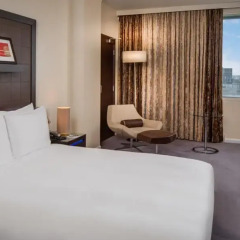 Отель Hilton London Canary Wharf 4* Номер Делюкс с различными типами кроватей фото 3