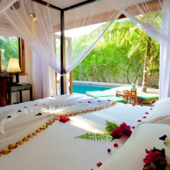 Отель Kuredu Island Resort 4* Вилла с различными типами кроватей фото 18