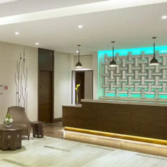 Отель Hilton Garden Inn Dubai Al Muraqabat интерьер отеля фото 3