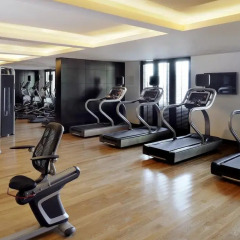 Отель Marriott Executive Apts Al Jaddaf Дубай фитнесс-зал фото 4