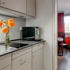 Отель Aparthotel Adagio Frankfurt City Messe 4* Студия с различными типами кроватей фото 4