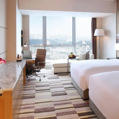 Отель Langham Place Xiamen 5* Улучшенный номер с различными типами кроватей фото 2