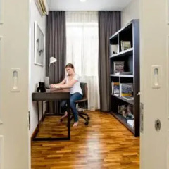 Отель Fraser Residence Orchard Улучшенные апартаменты с различными типами кроватей фото 3