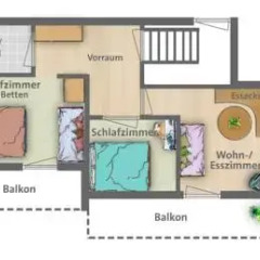 Отель Ferienhaus Flussperle 3* Апартаменты фото 23