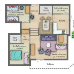 Отель Ferienhaus Flussperle 3* Апартаменты фото 27