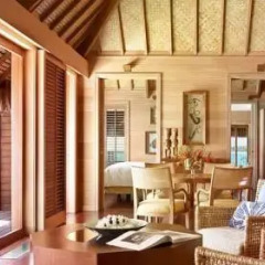 Отель Four Seasons Resort Bora Bora 5* Бунгало с различными типами кроватей фото 24