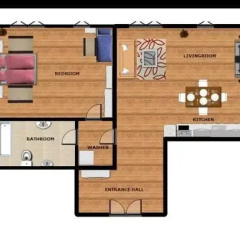 Отель Residence The River 2* Апартаменты с различными типами кроватей фото 3