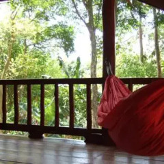 Отель Jungle House at Siboya Bungalows Бунгало с различными типами кроватей фото 8