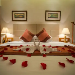 Отель Mingshen Golf & Bay Resort Sanya 4* Стандартный номер с различными типами кроватей фото 8