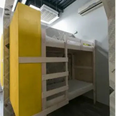 Fabrika Hostel Кровать в общем номере с двухъярусной кроватью фото 10