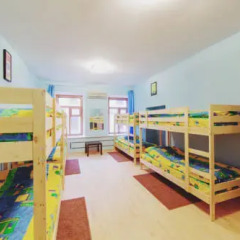 Мини-Отель Компас Кровать в общем номере с двухъярусной кроватью фото 38
