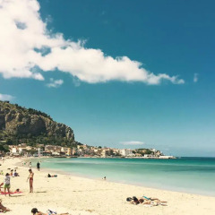 Отель La sirena sul mare di Mondello Италия, Палермо - отзывы, цены и фото номеров - забронировать отель La sirena sul mare di Mondello онлайн пляж фото 2