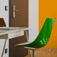 Five Elements Hostel Leipzig Стандартный номер с двуспальной кроватью фото 3
