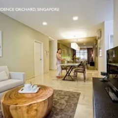 Отель Fraser Residence Orchard Улучшенные апартаменты с различными типами кроватей