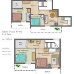 Отель Ferienhaus Flussperle 3* Апартаменты фото 5