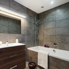 Отель ASKI New Powisle Apartment Польша, Варшава - отзывы, цены и фото номеров - забронировать отель ASKI New Powisle Apartment онлайн ванная