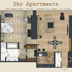 Апартаменты Sky Apartments Rentals Service Улучшенные апартаменты с разными типами кроватей фото 3