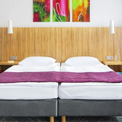 Отель City-herberge Dresden 3* Стандартный номер с двуспальной кроватью (общая ванная комната)