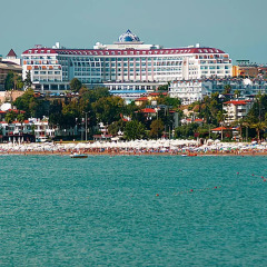 Side Prenses Resort Hotel & Spa Турция, Анталья - 3 отзыва об отеле, цены и фото номеров - забронировать отель Side Prenses Resort Hotel & Spa онлайн пляж фото 2