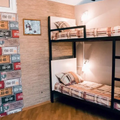 Hostel Kamin Стандартный семейный номер разные типы кроватей (общая ванная комната) фото 7