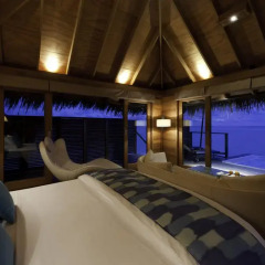 Отель Conrad Maldives Rangali Island 5* Улучшенная вилла с различными типами кроватей фото 2