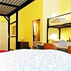 Budapest Budget Hostel Стандартный семейный номер с двуспальной кроватью фото 12