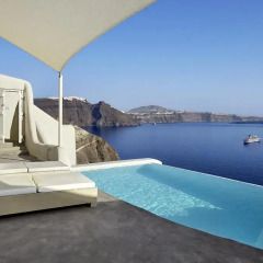 Mystique, a Luxury Collection Hotel, Santorini 5* Вилла с различными типами кроватей фото 4
