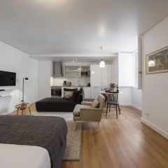 Апартаменты Lisbon Serviced Apartments Baixa Castelo Студия с различными типами кроватей фото 8