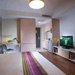 Отель Citadines Xingqing Palace Xi'an 4* Улучшенные апартаменты с различными типами кроватей фото 7