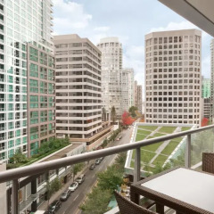 Отель Shangri-La Hotel Vancouver Канада, Ванкувер - отзывы, цены и фото номеров - забронировать отель Shangri-La Hotel Vancouver онлайн балкон