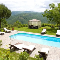 Отель Podere Il Castello Ареццо бассейн