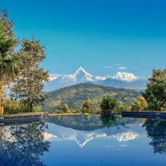 Отель Tiger Mountain Pokhara Lodge Непал, Лехнат - отзывы, цены и фото номеров - забронировать отель Tiger Mountain Pokhara Lodge онлайн бассейн фото 3