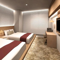 hotel androoms Osaka Hommachi 3* Стандартный номер с 2 отдельными кроватями фото 2