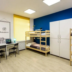 Хостел PoduShkinn Кровати в общем номере с двухъярусными кроватями фото 4