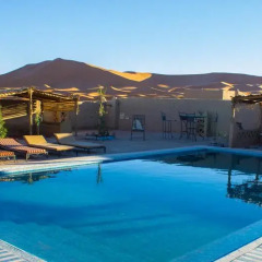 Отель Auberge Sahara Garden Марокко, Мерзуга - отзывы, цены и фото номеров - забронировать отель Auberge Sahara Garden онлайн бассейн фото 2