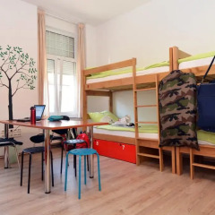 Hostel Temza Кровать в общем номере с двухъярусной кроватью фото 12